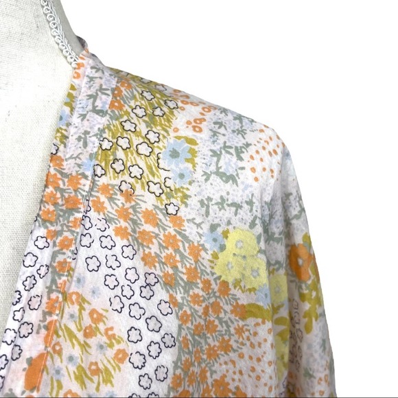 Victoria’s Secret Floral Lace Cotton Robe Medium - Picture 4 of 11